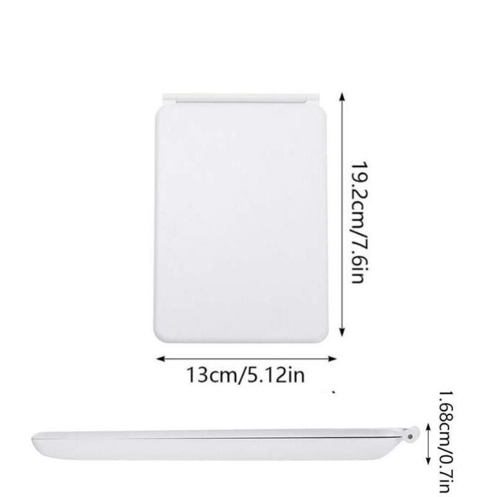 Touch Screen LED Makeup Mirror - Foldable, 3-Color Lighting, USB Rechargeable - Picture 5 of 5